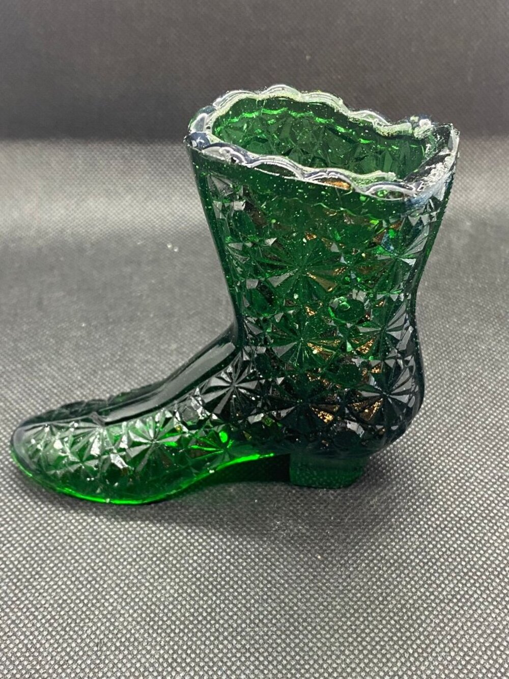 Green Tall Boot with tassel